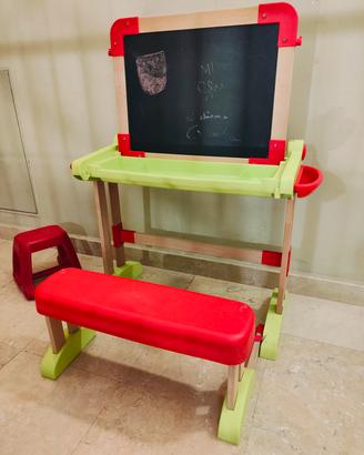 Banco scuola con lavagna doppia bambini Smoby