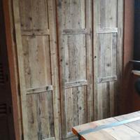 tamponatura con telaio in legno vechio 3 ante