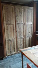 tamponatura con telaio in legno vechio 3 ante