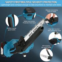 Mini motoseghe da 6 & 8 pollici con batteria: sega