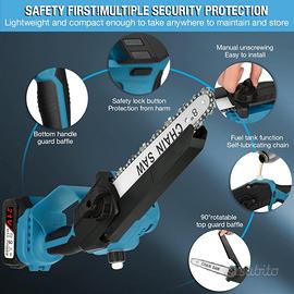 Mini motoseghe da 6 & 8 pollici con batteria: sega