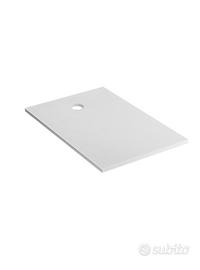 Piatto doccia in marmoresina bianco 70x100 cm h 3 