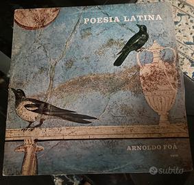 Musica vinile raro; poesia latina