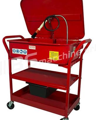 Vasca lavapezzi mobile per officina SOGI SP-LV-EC