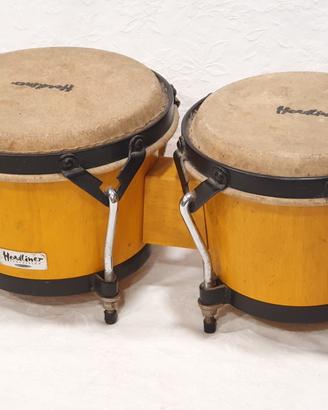 Bongo "Headliner Percussion" 2 Tamburi Percussioni