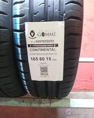 2 gomme 165 60 15 continental a5366