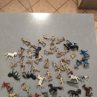 Blocco soldatini in plastica vintage western vari