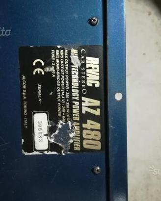 Amplificatore Revac AZ480 700w Rms