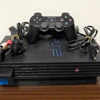 Sony PS2 Fat Nera Playstation 2 PS2 Console + Cavi