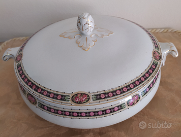 Zuppiera del 1800 in porcellana inglese