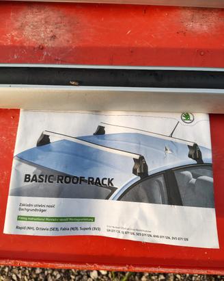 portapacchi portatutto originali Skoda Fabia 