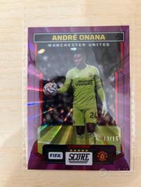 Onana Panini fifa scora Laser Viola su 15