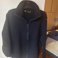 Maglione  uomo pesante con zip pura lana Taglia 54