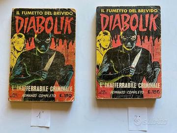 Diabolik  nr.2 - anno 1963  -   ristampe del 1964