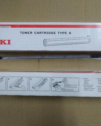 2 Toner Oki Cartridge Type 6 originale, nero