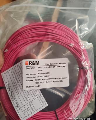 15 pezzi Fibra 30 metri 