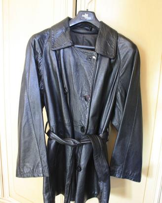 Giacca in pelle nera