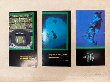 3 Brochure ROLEX Vintage da Collezione