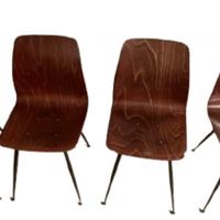 1/4 sedie pagholz anni 50/60