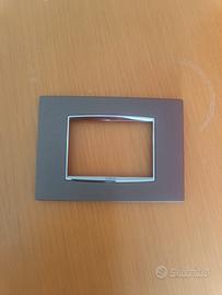 Placca Vimar Eikon titanio C 14 nuovo 