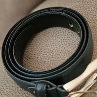 Cintura uomo in pelle nera 