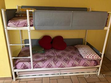 LETTO A CASTELLO IKEA + 2 MATERASSI