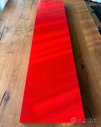IKEA LACK mensola rossa vintage 110x26 + staffa