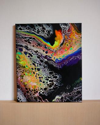 Quadro originale dipinto a mano – Fluid Art 50x60