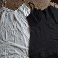 Sottovesti vintage anni 60' taglia 3 bianca e nera