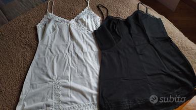 Sottovesti vintage anni 60' taglia 3 bianca e nera