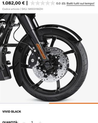 Parafango anteriore avvolgente Harley Davidson