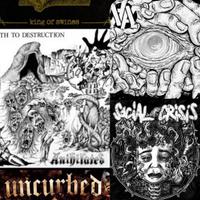 LOTTO 7 LP 12" DISCHI IN VINILE PUNK CRUST AGIPUNK