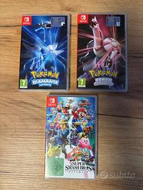 Lotto 3 giochi Nintendo switch