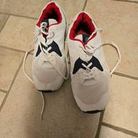  Scarpe Puma in tela – Bianco/Rosso – Taglia 45