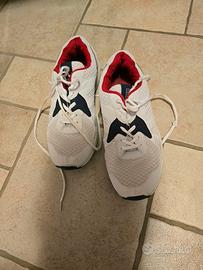  Scarpe Puma in tela – Bianco/Rosso – Taglia 45