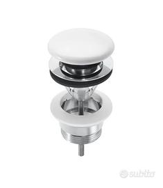 Click Clack con tappo ceramica bianco con vite GSG