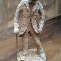 Antiquariato Anziano in terracotta