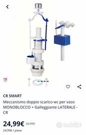 doppio scarico wc per vaso monoblocco