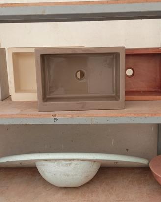 Piatti doccia,lavabo e altro in cemento resinato