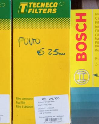 FILTRO GASOLIO E ANTIPOLLINE PUNTO