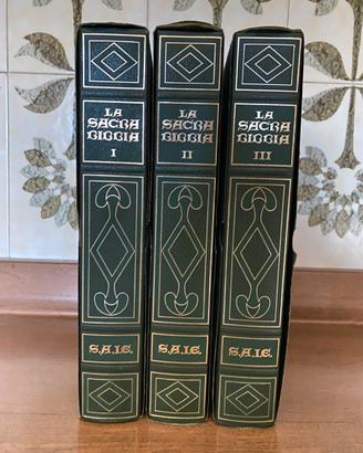 La Sacra Bibbia S.A.I.E  3 volumi illustrati