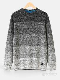 Maglione uomo Blend grigio nero girocollo cotone M