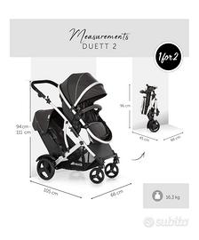 Hauck passeggino doppio Duett 2
