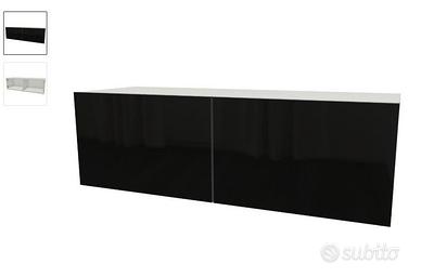 IKEA mobile Besta bianco/nero a 2 ante 120x40x38