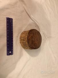 Scatolina/Portagioie Rustica In Legno Intagliata