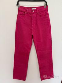 Pantaloni Jeans fucsia da donna di Zara tg.36 S