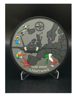 Patch Gomma PVC Task Group Lightning NATO Estonia