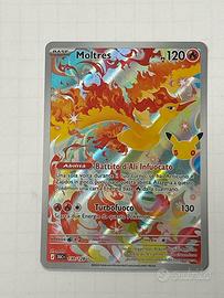 Carta pokemon 30esimo anniversario Moltres