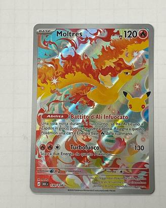 Carta pokemon 30esimo anniversario Moltres