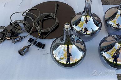 4 lampade Led curved a damigiana